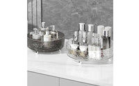 Large Capacity Rotating Makeup Organizer Easy to Clean Rotating Cosmetic Organizer Accessible Top Design for Bathroom Counter, Kitchen