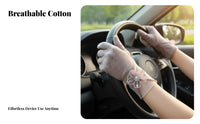 Protection Gloves Breathable Lace Trim Sun Gloves Elegant Design Stretchable for Outdoor Aficionados, Cycling, Outdoors