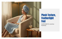 Thickened Textured Coral Fleece Hair Drying Cap, Turban, Quick-Dry Towel Hat, Soft Wrap