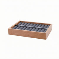 20-Slot Band Tray Slim Velvet Band Tray Countertop for Retail Display