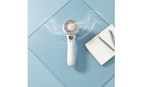 Portable Digital Display Mini Fan Adjustable Speed Settings Handheld Personal Fan 3-in-1 Versatility for Students, Commuters, Dorm, Outdoor