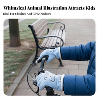 Warm kids' Winter Gloves Soft and Comfortable Fleece Lined children's Gloves Skin-Friendly for Boys, Parents, Cycling, Cold Weather, Outdoor