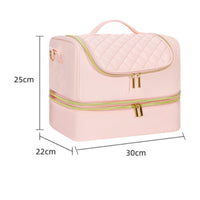 Double-Layer Nail Polish Organizer Lightweight for Travel, Salon, Manicurists