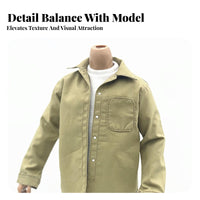 1/6 Scale Male Shirt Trendy Design 1/6 Scale Figure Shirt Precise Fit
