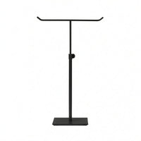 T-Shaped Display Stand Square Base Tabletop Handbag Holder Stable