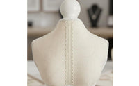 12 Pieces Lace Necklace Bust Handmade Display Props Scratch Protection