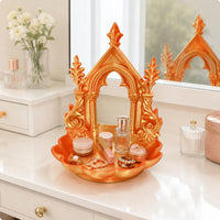 Cathedral Jewelry Dish Aesthetic Home Decor Gold Trim