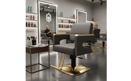 Adjustable Height Hydraulic Barber Chair Ergonomic Design Swivel Hair Cutting Chair Heavy Duty Easy to Clean for Barbers, Hairstylists, Barbershop, Beauty Parlor