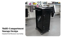 Multiple Compartments Locking Stylist Trolley 360° Rotating Wheels Multi-Drawer Tool Trolley Easy Movement Salon Equipment Heavy Duty for Hair Stylists, Hairstylists, Hairdressing Students, Barber Shop, Barbershop, Beauty Spa, Home