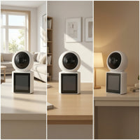 Desktop Visual Communication System with Monitor Single-Button Visual Communication System Camera Two-Way Door Phone for Families, Parents, Elderly, Home