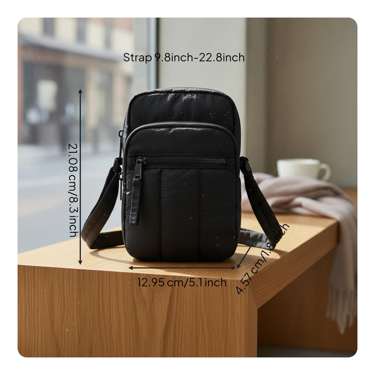 Small Crossbody Bag Adjustable Shoulder Strap Cellphone Crossbody Purse