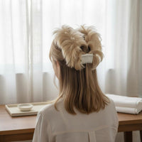 Messy Bun Hairpiece Instant Volume Puffy Updo Hairpiece Soft Synthetic Fiber
