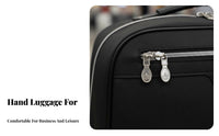 Telescopic Handle Wheel Trolley Bag Lightweight Oxford Cloth Rolling Luggage Wear Resistant for Students, Men, Short Trips, Airports