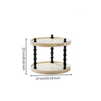 Cosmetics Organizer Rack Open Shelves Vanity Shelf Beaded-Design Posts