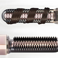 Bangs Straightener Brush Two-in-Single Use Mini Hair Straightener Comb Compact