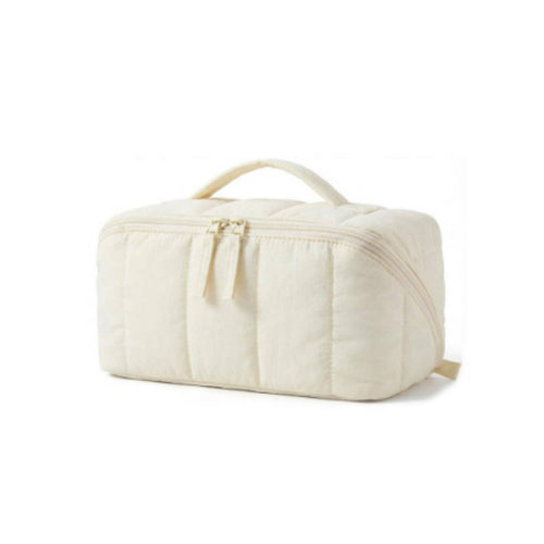 Travel Cosmetic Bag Two-Way Zippers Top Handle Travel Makeup Organizer