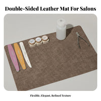 Waterproof Nail Art Table Mat Easy to Clean Double-Sided Manicure Pad Wear-Resistant for Manicurists, Beauty Professionals, Home