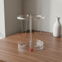 Jewelry Display Transparent Acrylic Earring Holder Stand Multi-Tier for Bedroom