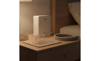 Clear Respirator Connector with Slotted Section Transparent Cylindrical Connector Adapter with Locking Tabs Rigid Compact for Travelers, Home, Travel