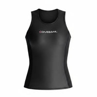 2 Mm Sleeveless Wetsuit Set Flexible Fit Neoprene Vest Thermal for Drifting
