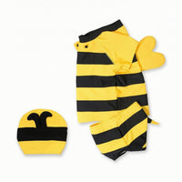 Swim Outfit with Cap Short-Sleeve Swimwear Comfortable for Beach, Kids, Toddlers