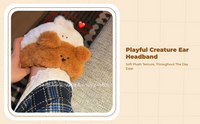 Cute Plush Headband for Kids, Girls, Birthday, Daily Wear
