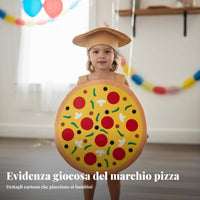 Pizza Costume Includes Hat Pizza Cosplay Set Double-Sided for Performances, Kids