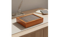 Vintage Drawer Chest Retro Style Wooden Drawer Organizer Solid Wood Cosmetic Storage Box for Vanity, Dresser Top, Bedroom