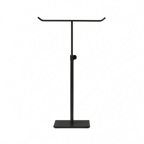 T-Shaped Display Stand Square Base Tabletop Handbag Holder Stable