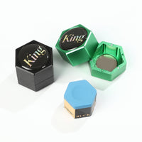 Hexagonal Billiard Chalk Container Resistant Metal Pool Chalk Case
