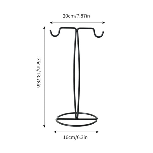 Crossbar Display Stand Stable Base Scarf Display Stand Space-Saving T Vertical Handbag Holder for Boutique Owners