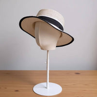Adjustable Mannequin Head Stand Stainless Steel Base Hat Display Head Canvas Cover