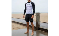Long Sleeve Wave Shirt and Pants Quick-Dry Two-Piece Diving Suit Full Physique Snorkeling Suit Compression Fit for Surfing