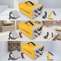 Adjustable Joining Kit with Tungsten Electrode Needle 30A Joining Machine with Foot Switch 200W Pulse Point Welder Portable for Jewelers, Hobbyists, Workshops, Studios