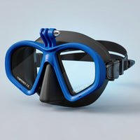 Diving Mask with Camera Mount Dual Lens Goggles Soft Silicone for Divers