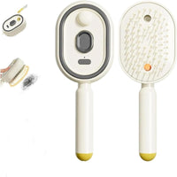Oval Steam Hair Brush Type-C Charging Cushioned Massage Comb Handheld