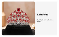 Pageant Crown Premium Quality Alloy Crystal Queen Crown Bridal Tiara Luxury Design Crystal Wedding Tiara Large Teardrop Stone