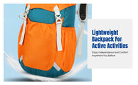 Lightweight Nylon Hiking Backpack, Outdoor Daypack, Unisex Sports Rucksack for Commuting, Students, Multi-Compartment