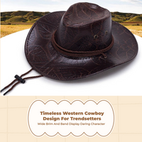 Cowboy Hat, Wide Brim, Breathable, Outdoor Sun Protection