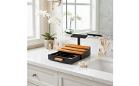 Tiered Perfume Holder Hidden Compartment 3-Tier Cologne Stand Large Capacity