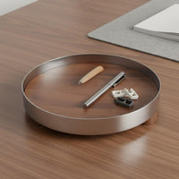 Stainless Steel Decorative Tray Raised Edge Vanity Perfume Tray Footed Serving Platter for Kitchen Counter