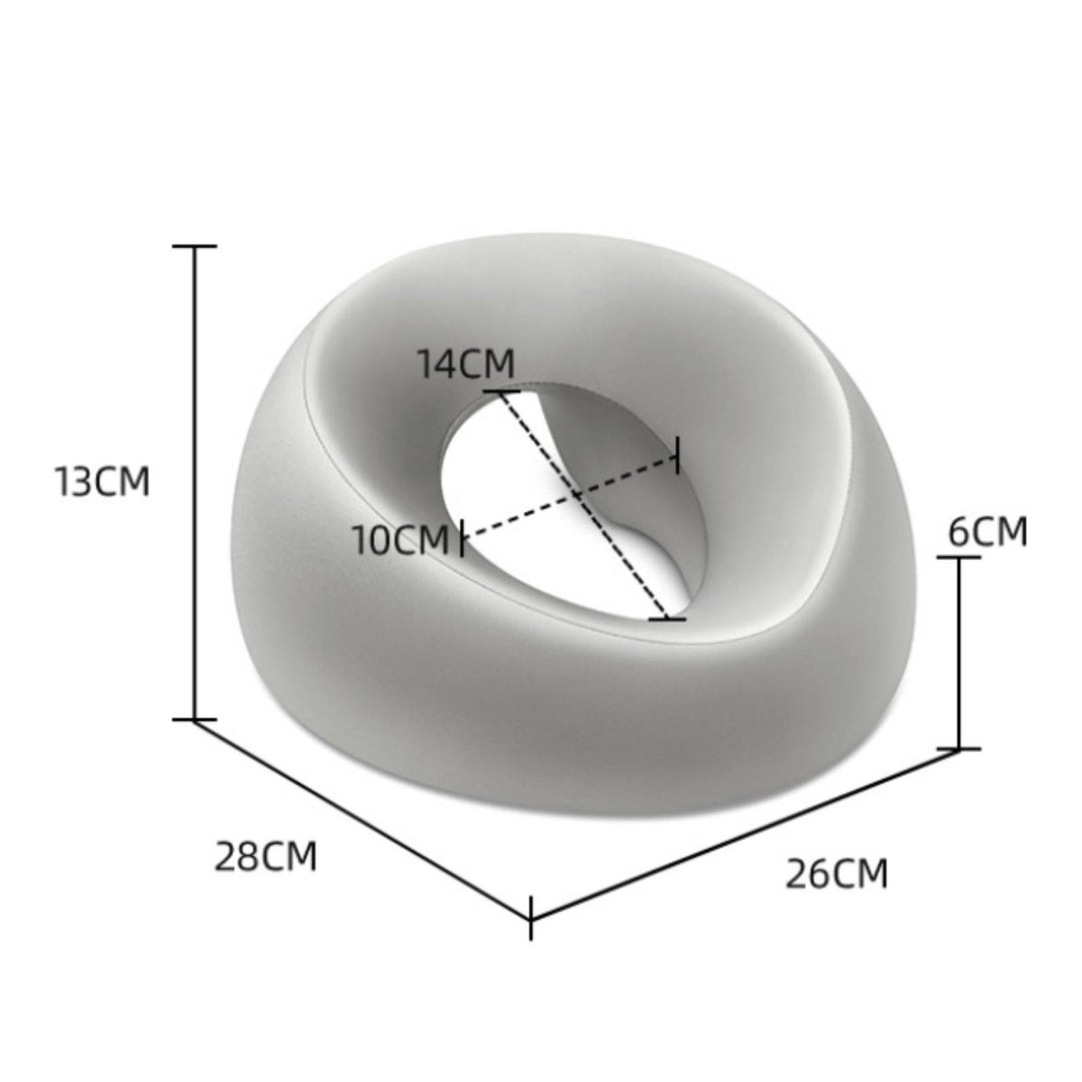 Beauty Bed Face Cushion Hole Design Memory Foam Face Pillow Easy to Clean