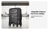 Large Capacity Hardshell Luggage Telescopic Handle Hardshell Trolley Built-in Combination Lock Suitcase Lightweight Design for Vacationers, Frequent Flyers, Business Professionals, Vacation, Vacations, Airports, Short Trip Escape Getaways