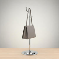 Handbag Display Stand Strong Load-Bearing Capacity Metal Bag Hanger Stand Countertop Handbag Holder Easy Assembly