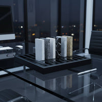 Stone Sample Holder Continuous Bonding Stone Sample Display Tray Building Material Display Stand Sturdy Duty for Architects
