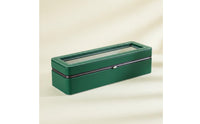 PU Leather Watch Box Metal Trim 6-Slot Watch Box Iron Hinge for Gift Packaging