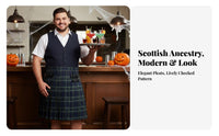 Scottish Kilt Plus Size Available Pleated Plaid Skirt Adjustable Fit