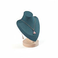 Necklace Display Bust Solid Wood Construction Jewelry Bust Display Long-Lasting