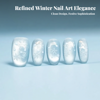 Press On Nail Enhancers, Short Oval, Beautify, For Girls