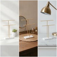 Jewelry Display Stand Metal Frame Stable Jewelry Stand Base Elegant Necklace Holder for Boutique
